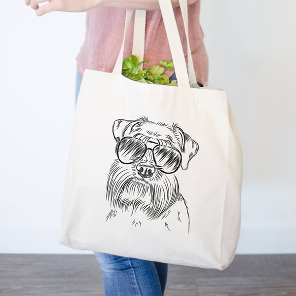 schnauzer tote bag