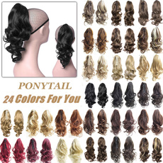 ponytailextension, wig, longwavywig, fashion wig