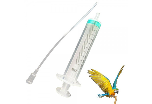 Baby Bird Budgie Parrot Pet Hand Rearing Feeding Syringe 5/10/20 Tubes A1Z7 J1E2 
