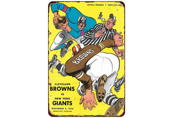 Vintage Retro Collection tin signs-1958 Cleveland Browns vs