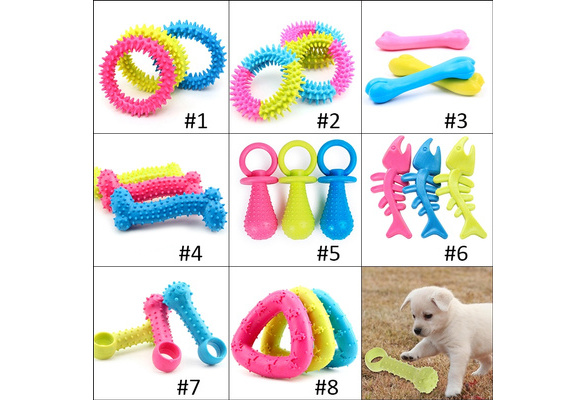 Petacc Puppy Chew Toys Bite Resistant Pet IQ Training Tool Teeth Cleaner Dog 6L