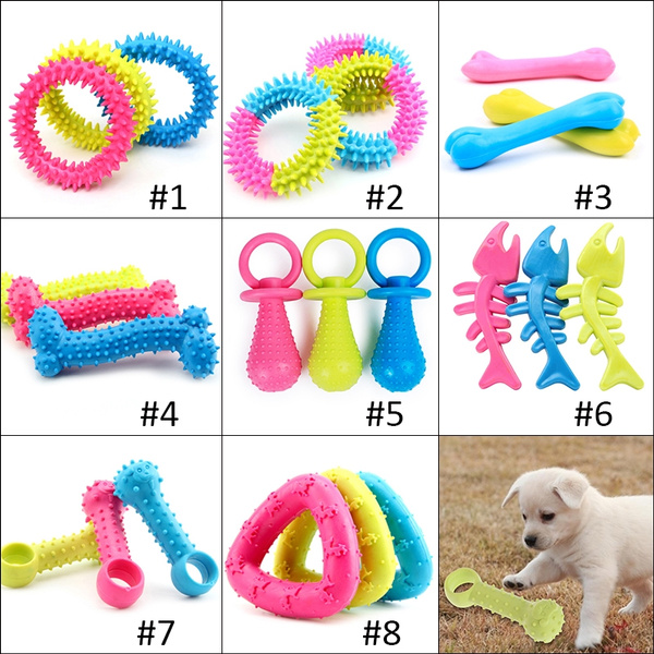 1pc Puppy Pet Toys for Small Dogs Rubber Resistance To Bite Dog