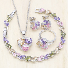 jewelrysetswithbracelet, Bridal Jewelry Set, 925 silver jewelry, braceletset