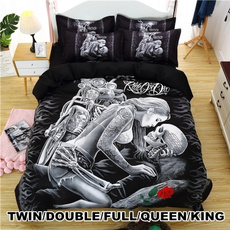 King, skull, Women, Bedding