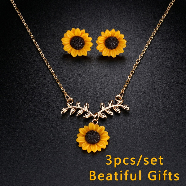 cute gold necklace set