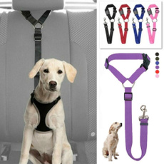 Pet Car Seat Belt Adjustable Nylon Puppy Dog Car Safety Seat Belt Dogs Harness Vehicle Lead Leash for Dogs