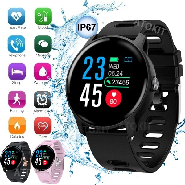 2019 New Smart Watch Ip68 Waterproof Heart Rate Monitor Smartwatch Bluetooth Smartwatch Activity Fitness Tracker Band Wish
