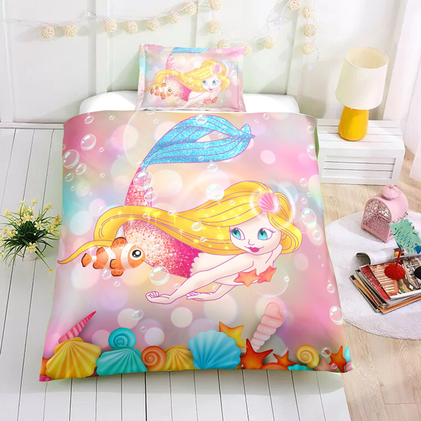 2019 New 3D MERMAID Print Bedding Set Digital Printing Bedding Set ...