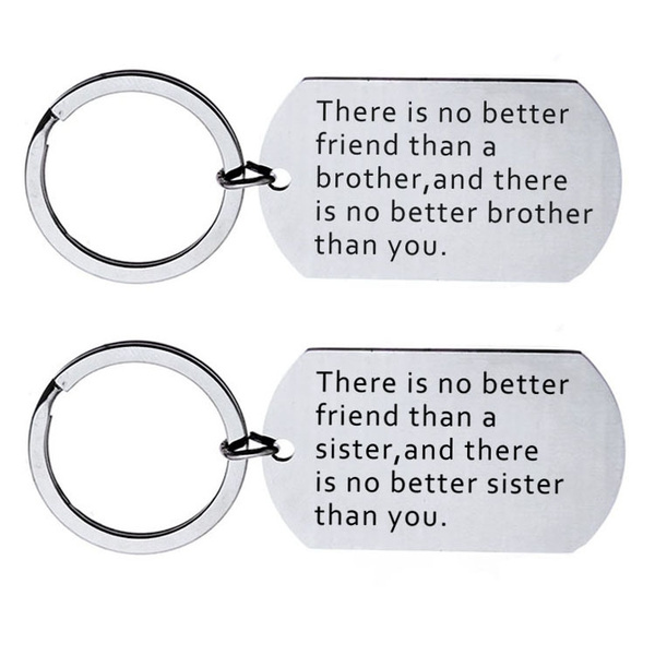 Brother on sale sister keychain