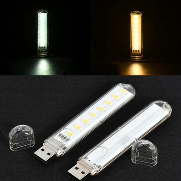 Mobile Powers USB LED Lamp 8 Leds LED Lamp Lighting Computer Small Night Light 