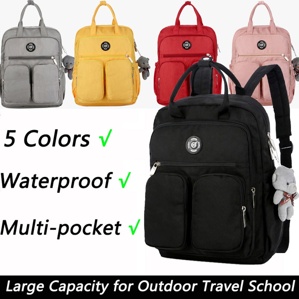 multi pocket waterproof backpack