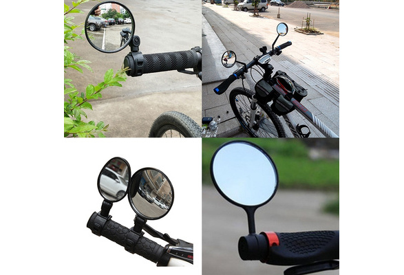 360° Rotate Motorcycle Looking Glass Bicycle Mirror Handlebar Bike Rearview 