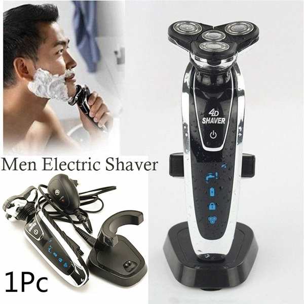 Sober kompensere hvad som helst 4D Cordless Men's Shaver USB Charger Razor Men Electric Shaver Razor Rotary  Rechargeable Razor Washable Waterproof Shaving Brush | Wish