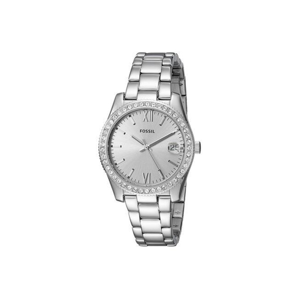 Fossil ES4317 Silver Dial Scarlette Stainless Steel Watch for Ladies