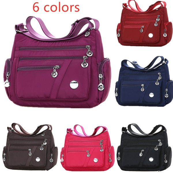 6 Colors Waterproof Nylon Bag Fashion Women Single Shoulder Bag Crossbody B.AU 