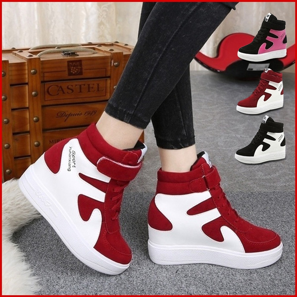 thick wedge sneakers