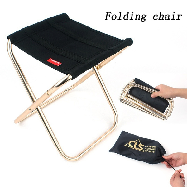 Portable Folding Fishing Chair Camping Chair Outdoor Lightweight Foldable  Chair Camping Fishing Stool for Picnic Beach Chair 2 size