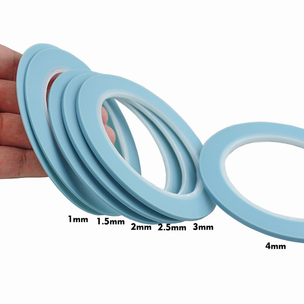 x 36 Yds  Light Blue PVC Fine Line Masking Tape USA Made Vibac 1/8" 3mm 
