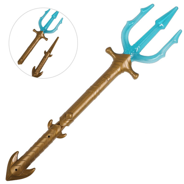 Superhero Aquaman Trident Of Neptune Child Toy Cosplay Light Sound Weapon Prop 57cm Wish Superhero Aquaman Trident Of Neptune Child Toy Cosplay Light Sound Weapon Prop 57cm Wish