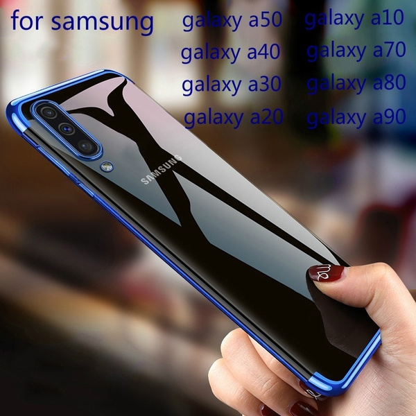 Capinha para samsung galaxy a50 case luxo clara transparente bumper tpu  silicone chapeamento capa case para galaxy a30 a50 case | Wish