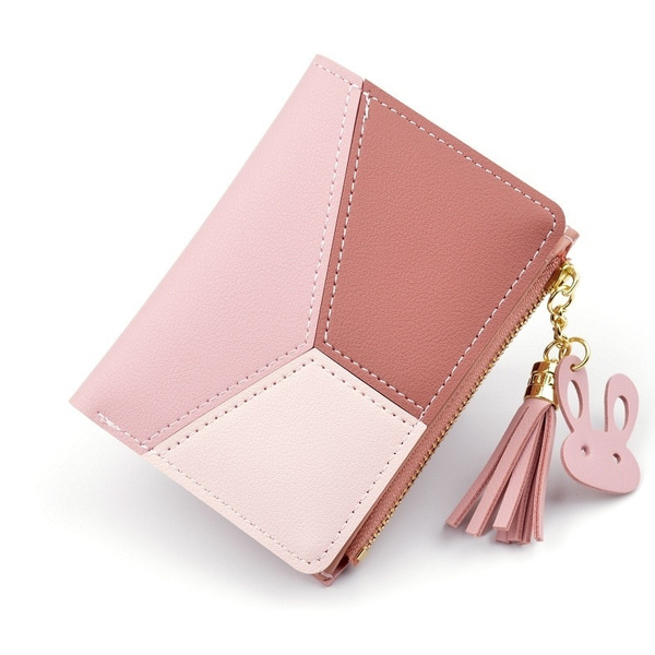 Women's Wallet Fashion Short Zipper Coin Purse Leather 