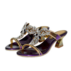 Plus Size, Women Sandals, thickheelsandal, purple