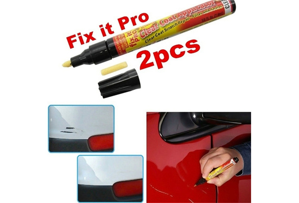 2PCS Clear Car Scratch Repair Remover Pen Clear Coat Applicator