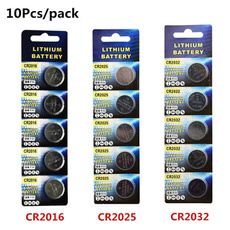 10Pcs CR2032 CR2016 CR2025 3V Button Coin Cell Batteries For Watch Remote Toy Calculator Batteries