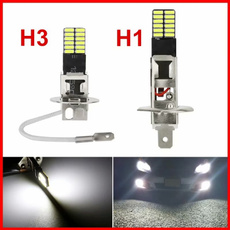 1Pc H1 H3 LED Fog Lights Bulbs 6000K White Super Bright High Power Car Driving DRL Auto Lamp