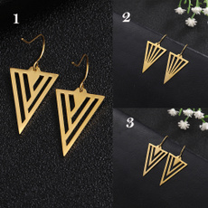 cute, Fashion, Triangles, wedding earrings