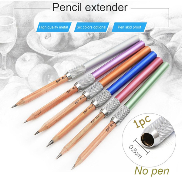 Adjustable Metal Useful Pencil Extender Lengthened Art Write Tool Pen Holder