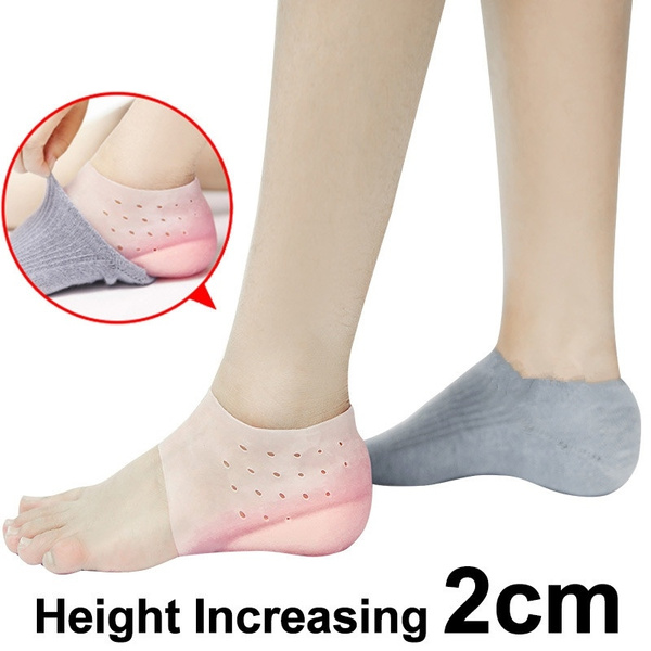 Invisible Height Lift Heel Pad Sock 