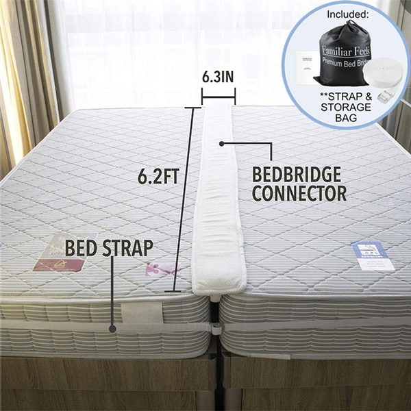 King Bed Gap Filler Maker Or, Twin Bed Connector Strap