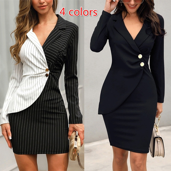 blazer with bodycon dress