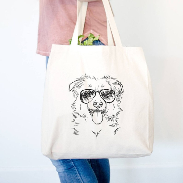 Border collie 2024 tote bag