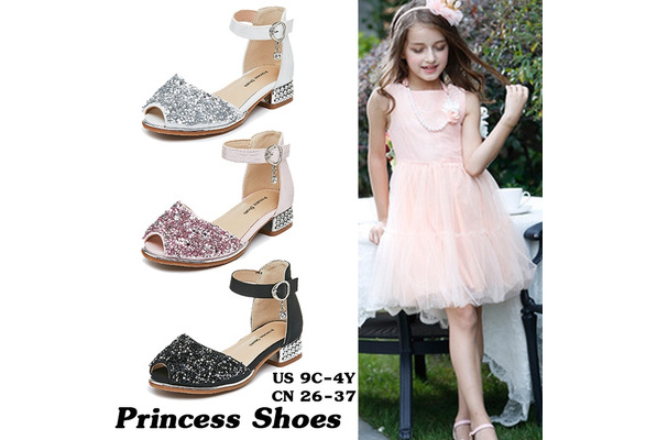 Flowergirl Princess Children Footwear Shining Fish Open Toe Durable  Christmas High Block Heel Shoe Elegant Evening Shoe Summer Ladies Fashion  Sandals 2023 - China Girl's Shoes and Girl's Flat Sandals price