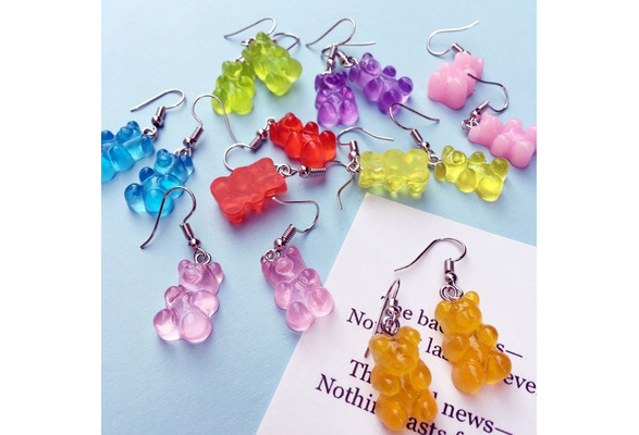 cute gummy bear earrings