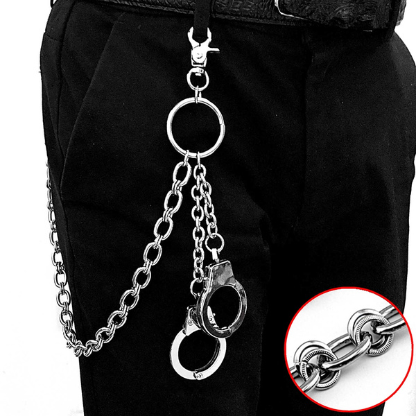 60cm Chunky Wallet Chain with Handcuffs 