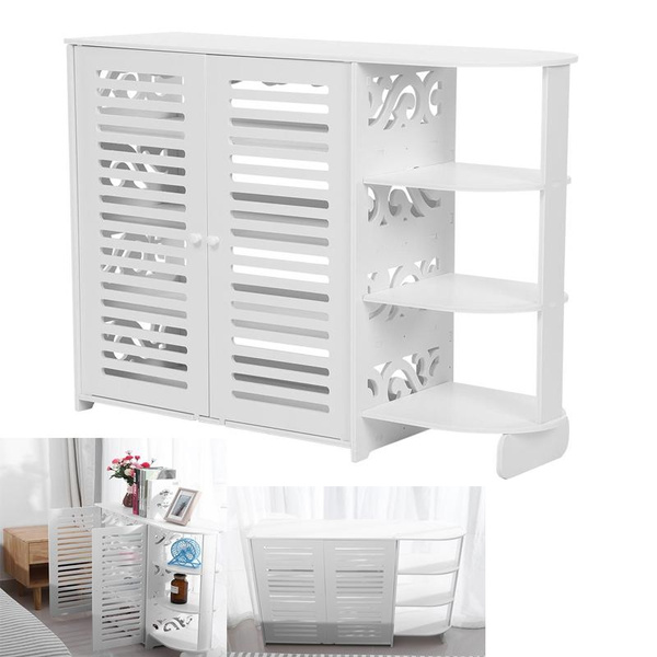 4 Tier White Wooden Shoe Cabinet Storage Rack Organizer Cupboard With Half Corner Wish