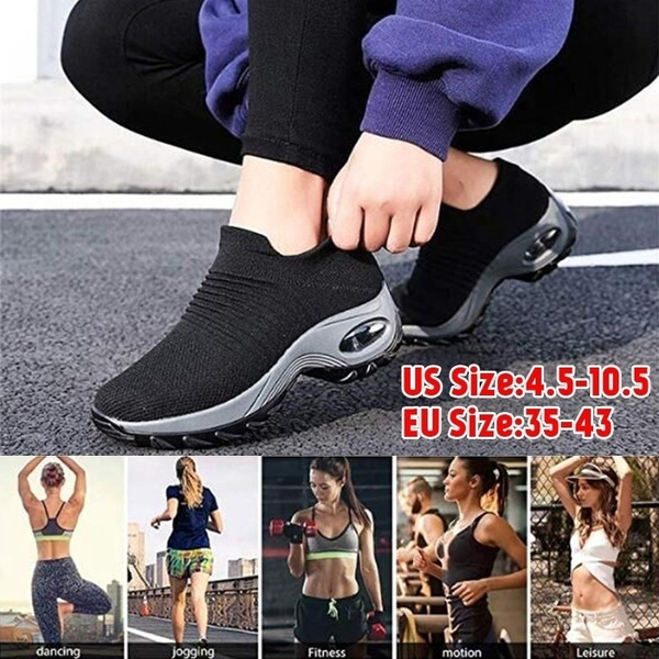 slow man air cushion sock sneakers for women