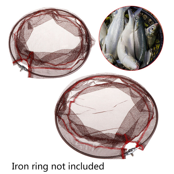 Fishing Net Mesh Bag Silicone Landing Net High Density Tackle Accessories  35/40cm Portable RZE