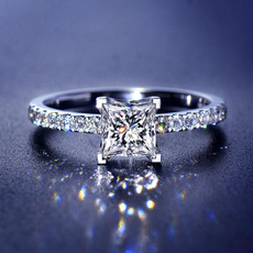 DIAMOND, Princess, Engagement Ring, Engagement