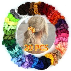 20pcs Cloth Hair Ring (Random Color)