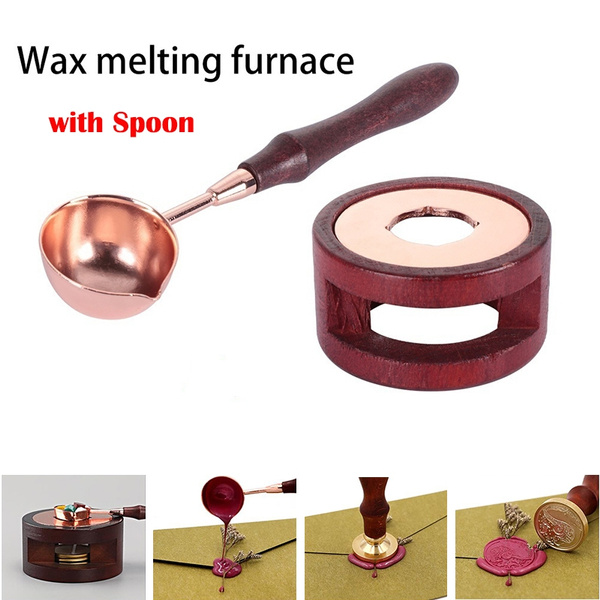 Details about   DIY Spoon Furnace Greeting Card Stove Pot Melting Wax Sealing Craft Seal Stamp 