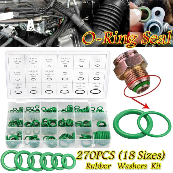 270 PIECE AIRCON Air Conditioning O Ring Seal Kit Rubber Air Con *New - Foto 2