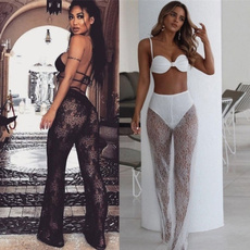 Summer Holiday Mesh Perspective Pants 