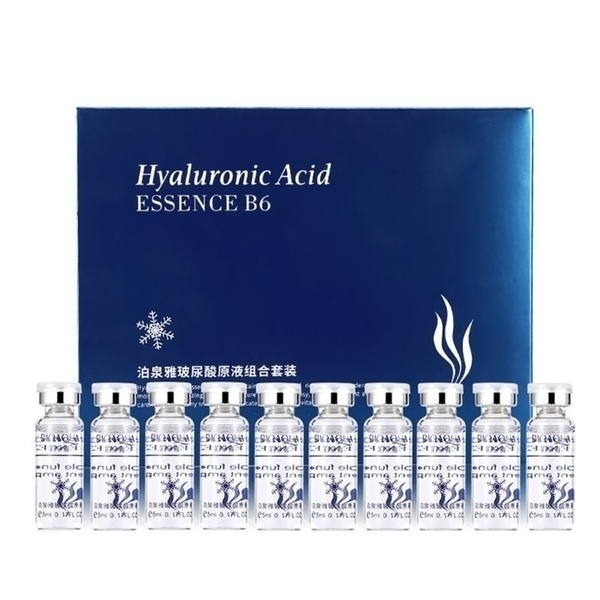 BIOAQUA 10pcs/lot Face Moisturizing Vitamins B6 Hyaluronic Acid Essence Anti Aging Serum Wish