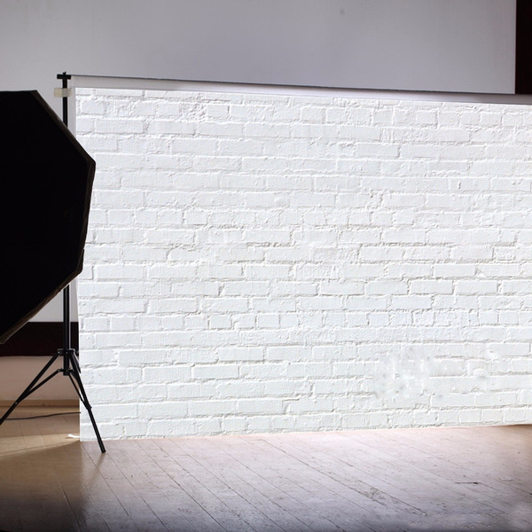 Retro White Brick Wall Photography Background Vinyl Studio Backdrop ...