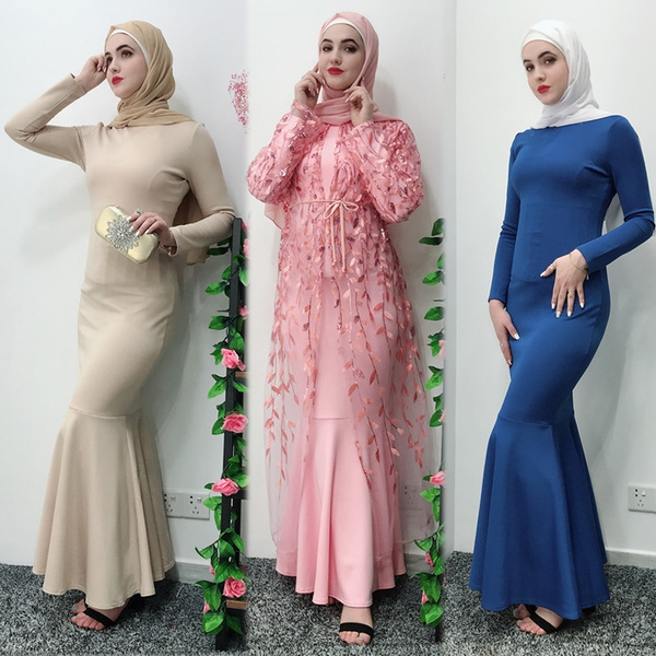 Fashion Women Dubai Maxi Dresses 