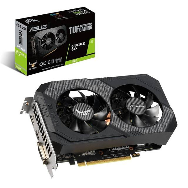 ASUS TUF-GTX1660-O6G-GAMING NVIDIA GeForce Overclocked Dual-Fan